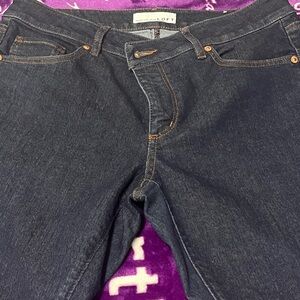 LOFT Women's Skinny Jeans - Dark Blue